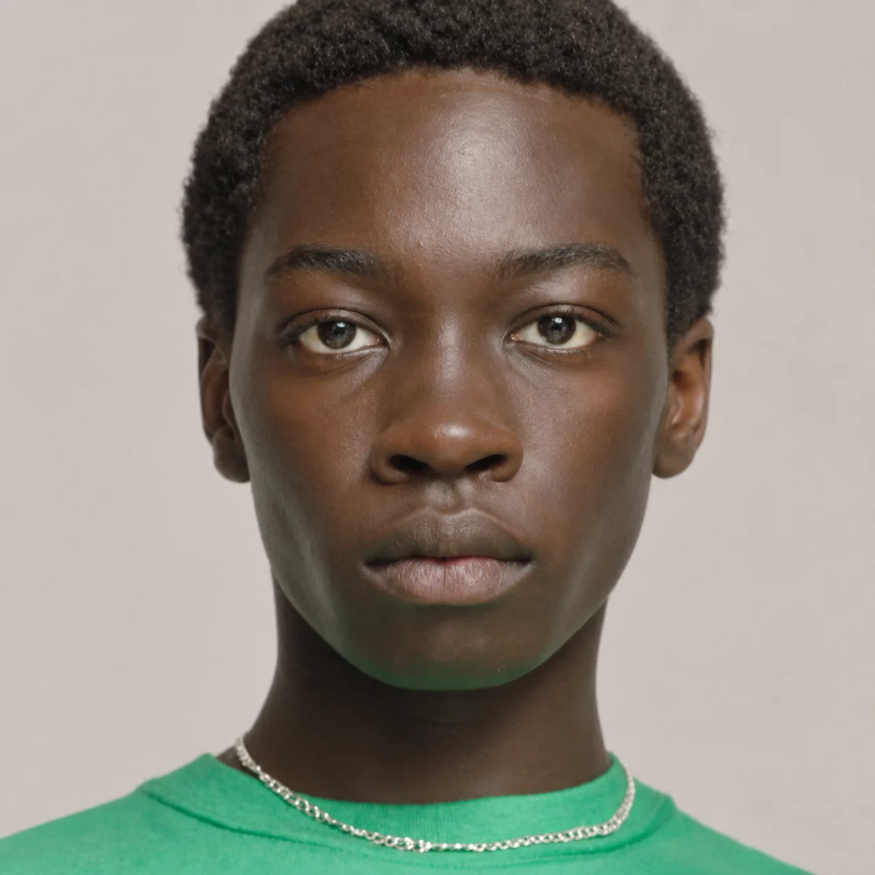 Illustrative portrait demonstrating face positioning